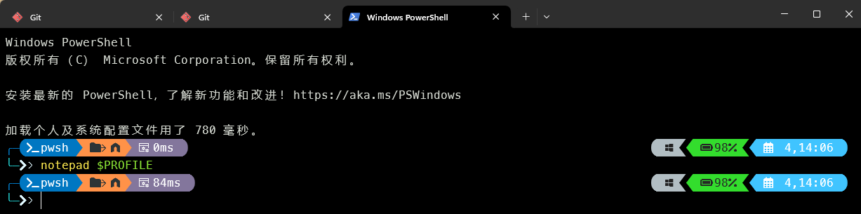 PowerShell 和GitBash配置 oh-my-posh